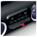 Splash proof bluetooth speaker FM radio USB and SD with light effects Lenco, black