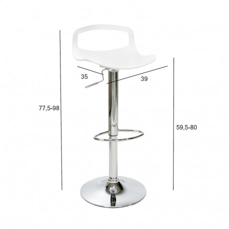 Bar chair ANDY white