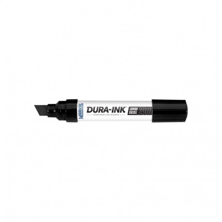 Markal Dura-Ink 200 permanent industrial marker – broad chisel tip 3/8" & 5/8", black xylene-free in