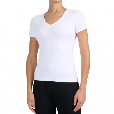 Koszulka damska 4F F3307 biała 4FWMM00TTSHF3307 10S S