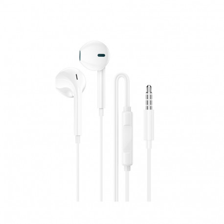 Borofone Earphones BM100 Fuente with microphone white