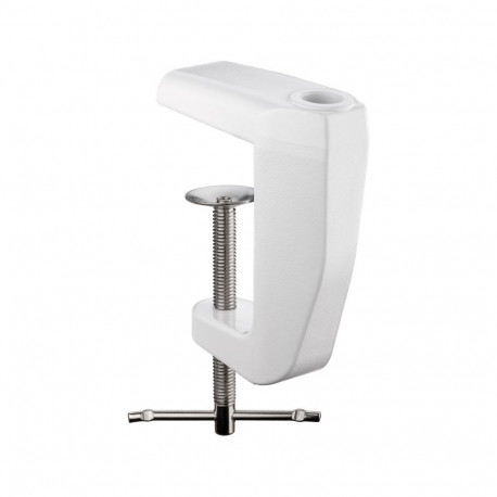 Goobay asenduslauaklamber liigendvarrega suurenduslampidele, valge