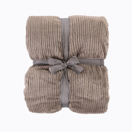 BLANKET FRIZZY 150X200 CM TAUPE