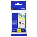 Brother märgistuslint TZE-221 valge/must 9 mm