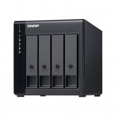 QNAP High-performance Desktop SATA 6Gbps JBOD Storage Enclosure | TL-D400S | Black