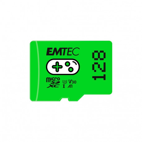 "CARD Emtec m128GB UHS-I U3 V30 A1 Gaming Green"