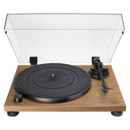 "Audio Technica AT-LPW40WN (schwarz/holz, Integrierter Phono-Vorverstrker, Manuelle Bedienung)"