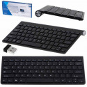 Wireless keyboard Slim Multimedia, black