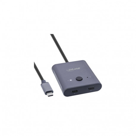 InLine USB-C switch, bidirectional switch, 10Gb/s, 100W