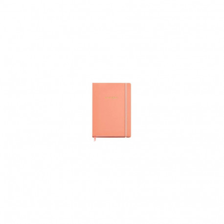 Märkmik A5 96l. täppidega ruudustik, kummikinnitus, järjehoidja, roosa, Miquelrius