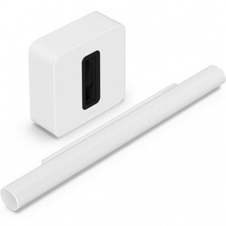 Sonos Soundbar Arc Ultra ja SUB Gen4 kodukinokomplekt valge