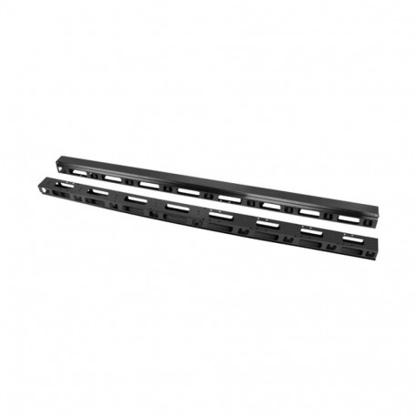 Lanberg vertikaalne kaablihalduse paneel 42U 19" vabaltseisvatele kappidele, 2tk, must