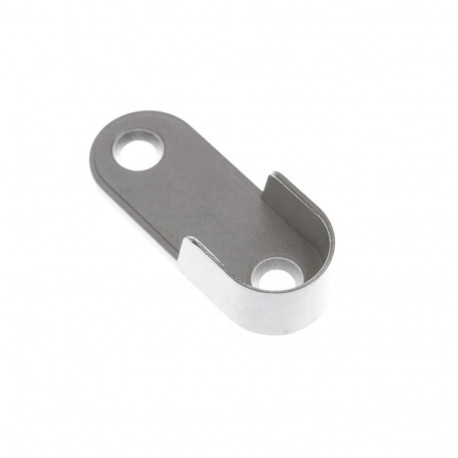 HOLDER TRAVERS OVAL 30X15MM.SCREW.CHROME