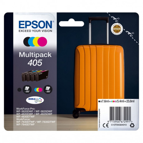 Epson tint 405 DURABrite Ultra 2LB säästupakk w/s, 4 värvi