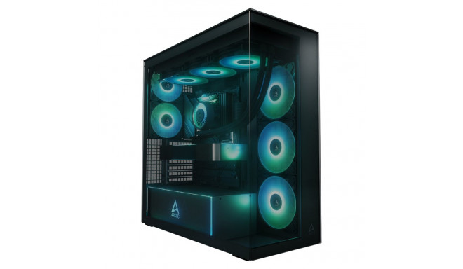 Arctic Xtender aknaga ilma GPU vertikaalse kinnituseta, must