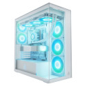 Arctic Xtender läbipaistva aknaga ilma GPU vertikaalse kinnituseta, valge