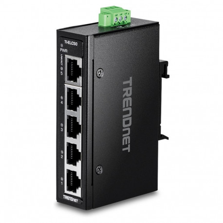 "TRENDnet TI-ELC50 5-Port Ethernet Mini Switch Industrial DIN-Rail"