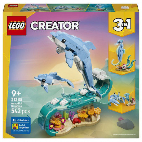 "LEGO 31385 Creator 3-in-1 Meerestiere: Wunderschne Delfine"