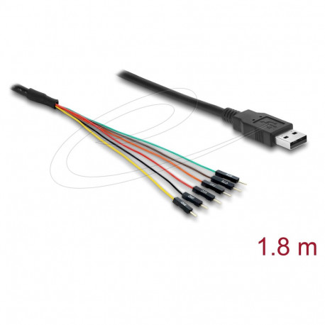 "Konverter USB 2.0 Typ-A zu UART TTL (3,3 V) Schnittstelle mit 6 x Pfostenstecker TX/RX/CTS/RTS und 