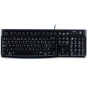 LOGITECH K120 Corded Keyboard - BLACK - USB - US INT'L - EER