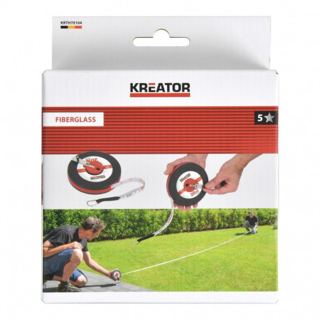 Measuring Tape 20m Fiberglass, Kreator, KRTH70104
