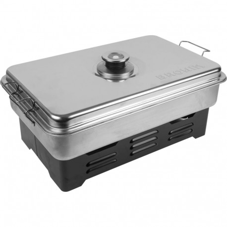 Browin 330001 suitsuahi termomeetriga, 45,5cm, 27,4cm, 21cm, 3,192kg, roostevaba teras, 2 põletit