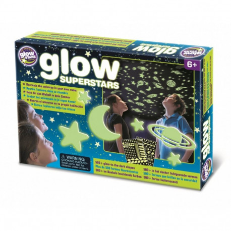 Brainstorm seinakleebised Glow Superstars