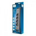 Surge protector power strip 4 sockets 2m 3xUS