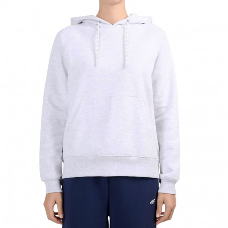 Bluza damska 4F F2536 chłodny jasny szary melanż 4FWMM00TSWSF2536 27M S