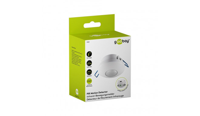 Goobay 2-in-1 Motion Detector, white