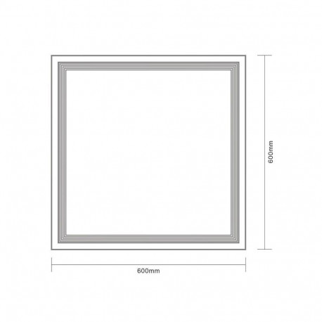 LED PANEL LIGHT 6060 40W 125LM/W IP44