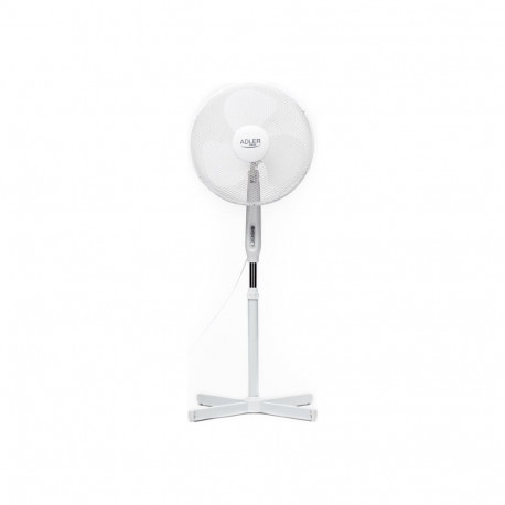 Adler põrandaventilaator AD 7305 45W läbimõõt 40cm 3 kiirust ostsillatsioon, valge