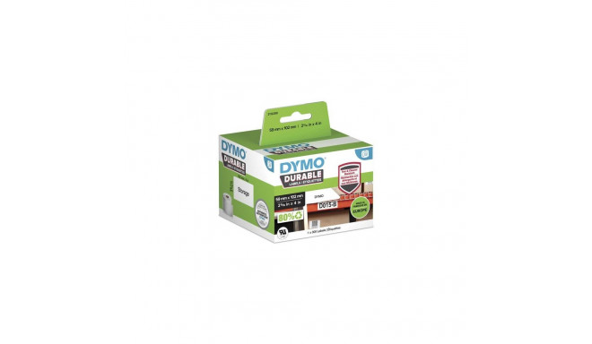 DYMO Authentic LabelWriter Durable Labels | 59mm x 102mm | White Poly | 300 Self-Adhesive Labels | H