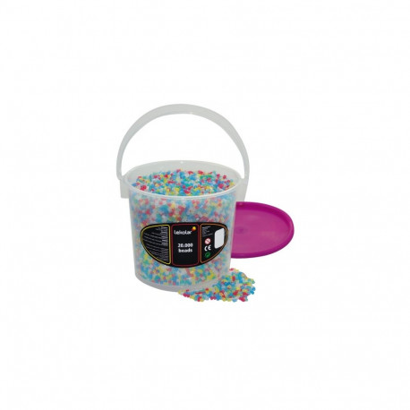 Triigitavad käsitööpärlid, d 5 mm, läbikumavad, u 20000 tk, plasttopsis, 3+