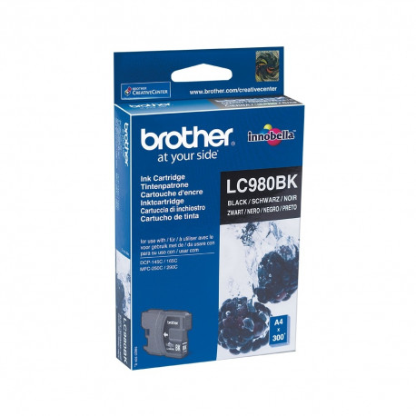 Brother tint LC980Bk DCP-145C/165C/375CW/MFC-250C/290C 300lk, must