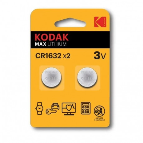 Kodak Lithium CR1632 / 3V Batteries (2pcs)