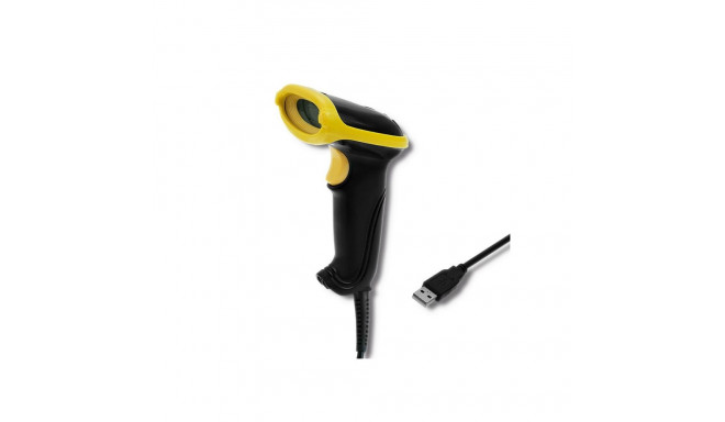 Qoltec 50867 Laser reader 1D | 2D | USB | Black