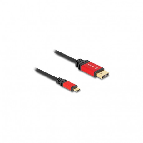 "USB Type-C™ zu DisplayPort Kabel (DP Alt Mode) 8K 30 Hz mit HDR Funktion 1 m rot"