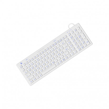 Keysonic hügieeniline klaviatuur KSK-6031INEL kompaktne juhtmega USB valgustusega silikoonist vee- j