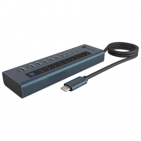 "10-in-1 Hub IcyBox USB 3.2 mit 10 Anschlüssen"
