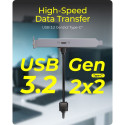 "Adapter IcyBox USB 20 Gbit/s von Type-E Port"