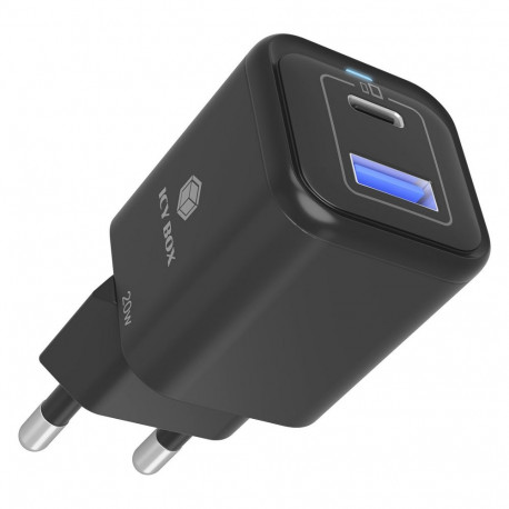 IcyBox USB-laadija mobiilseadmetele 20W 2-pordiline