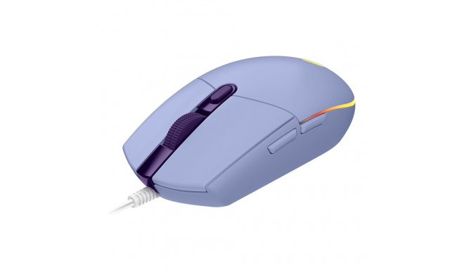 Logitech G102 Lightsync EER, sirelililla