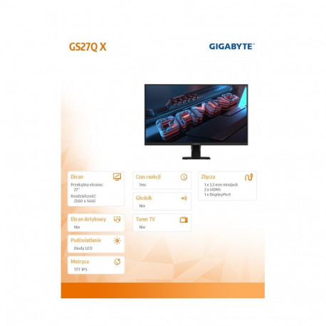 Monitor 27 inch GS27Q X WQHD IPS HDMIx2 DPx2 240HZ