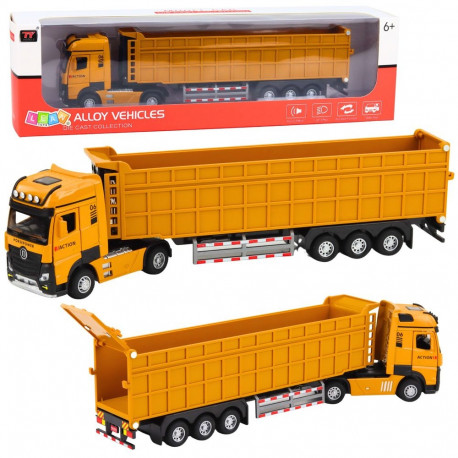 Kallur metallist kabiini, tulede ja helidega, kollane