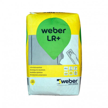 WALL FILLER WEBER LR+ 1-3MM 20KG