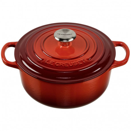 Le Creuset malmpott Signature ümar 20cm, kirsipunane