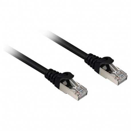 "Sharkoon Patchkabel RJ45 Cat.6a SFTP (schwarz. 15 Meter. LSOH (Halogenfrei))"