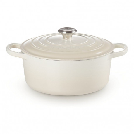 Le Creuset Signature ümmargune hautamisnõu 26cm meringue (21177267164430)