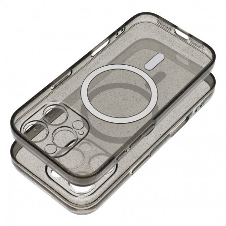 Case for Samsung S26 ULTRA Clear Mag Cover (STR) compatible with MagSafe black glitter